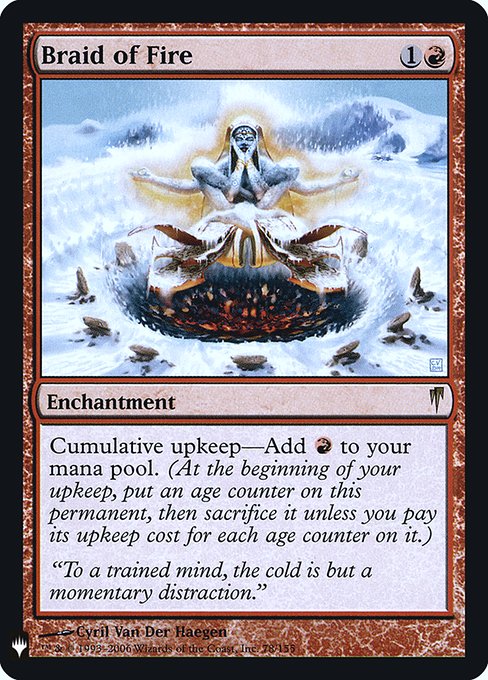 Braid of Fire - The List Reprints