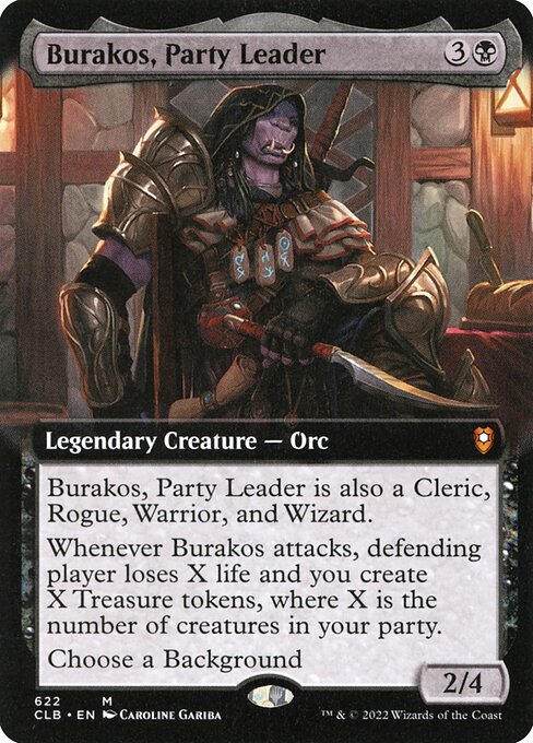 Burakos, Party Leader (Extended Art) - Commander Legends: Battle for Baldur's Gate