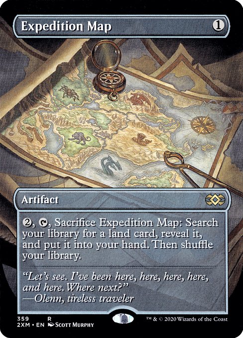 Expedition Map (Borderless) - Double Masters