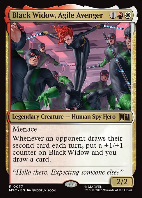Black Widow, Agile Avenger - Commander: Marvel Super Heroes