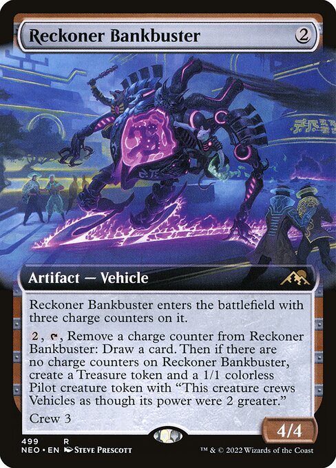 Reckoner Bankbuster (Extended Art) (Foil) - Kamigawa: Neon Dynasty
