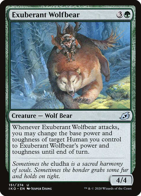 Exuberant Wolfbear (Foil) - Ikoria: Lair of Behemoths