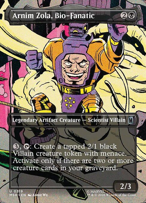 Arnim Zola, Bio-Fanatic (Borderless) (Foil) - Marvel Super Heroes