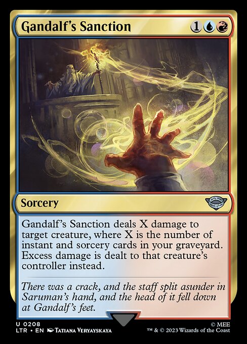 Gandalf's Sanction (Foil) - Universes Beyond: The Lord of the Rings: Tales of Middle-earth