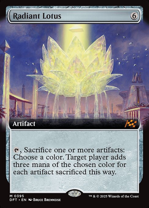Radiant Lotus (Extended Art) (Foil) - Aetherdrift