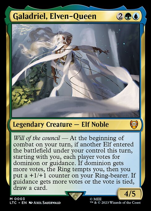 Galadriel, Elven-Queen (Foil) - Commander: The Lord of the Rings: Tales of Middle-earth