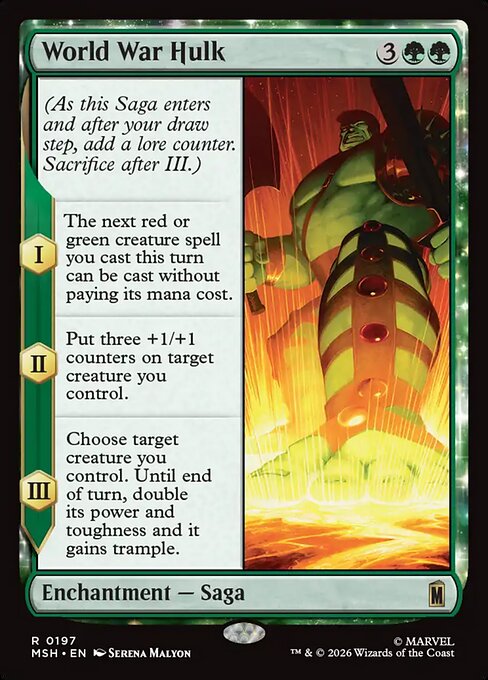 World War Hulk (Foil) - Marvel Super Heroes