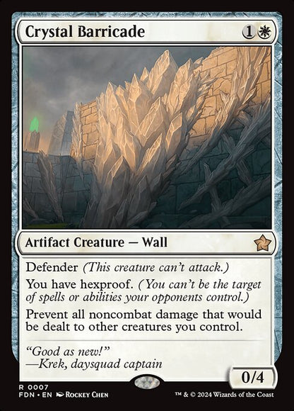 Crystal Barricade (Foil) - Foundations