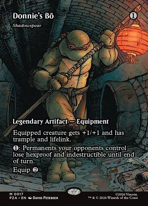 Donnie's Bo - Shadowspear (Borderless) - Teenage Mutant Ninja Turtles Source Material