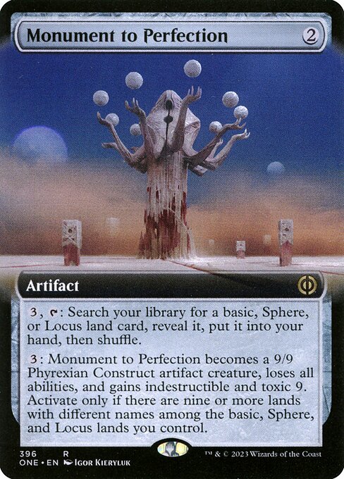 Monument to Perfection (Extended Art) - Phyrexia: All Will Be One