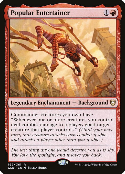 Popular Entertainer (Foil) - Commander Legends: Battle for Baldur's Gate