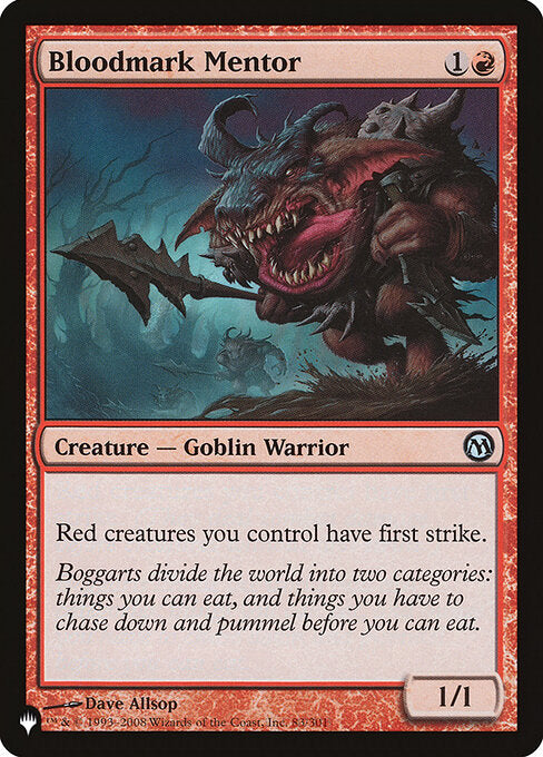 Bloodmark Mentor (83) - The List Reprints