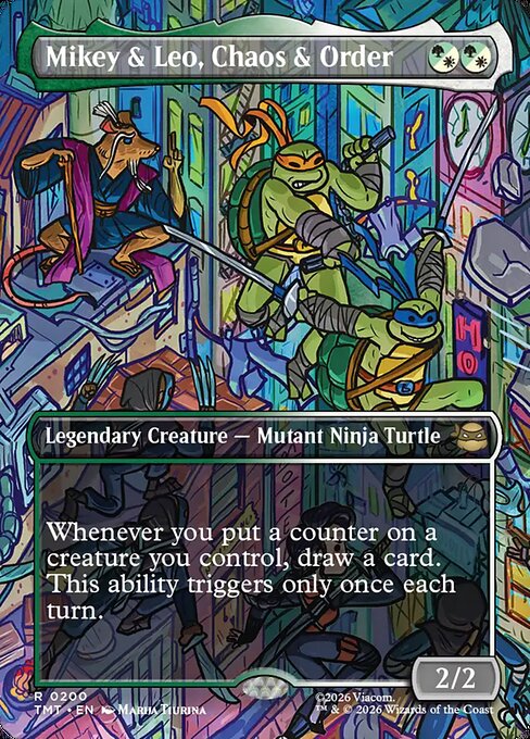 Mikey & Leo, Chaos & Order (Borderless) - Teenage Mutant Ninja Turtles