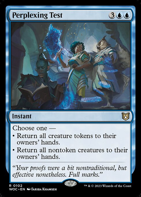 Perplexing Test - Commander: Wilds of Eldraine