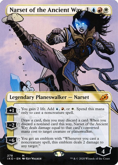 Narset of the Ancient Way (Borderless) - Ikoria: Lair of Behemoths