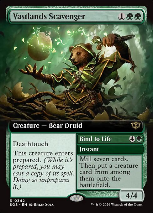 Vastlands Scavenger (Extended Art) - Secrets of Strixhaven