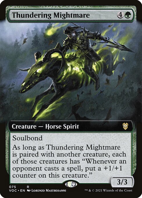 Thundering Mightmare (Extended Art) - Commander: Innistrad: Crimson Vow