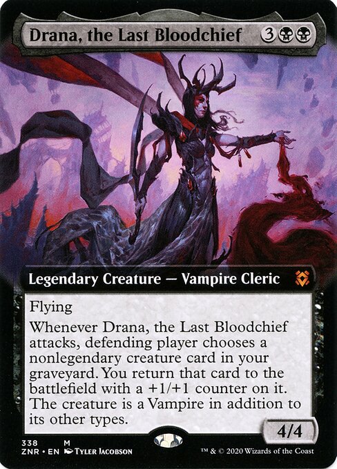 Drana, the Last Bloodchief (Extended Art) - Zendikar Rising