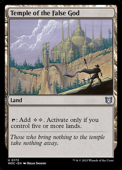 Temple of the False God - Commander: Wilds of Eldraine