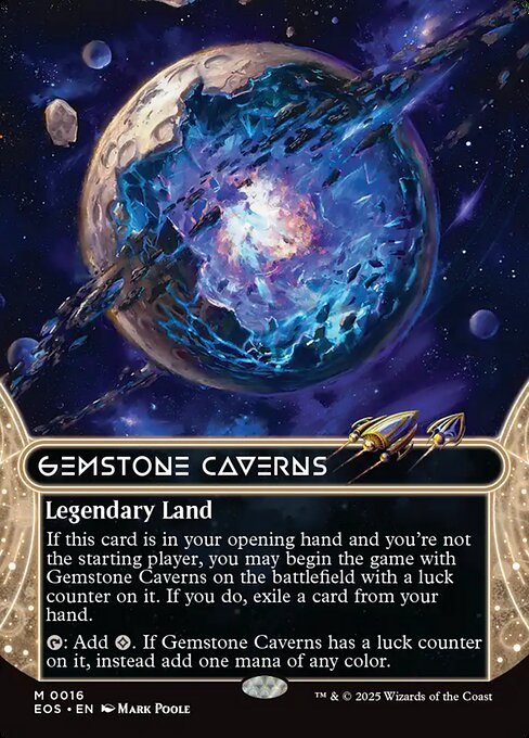 Gemstone Caverns (0016) (Borderless) - Edge of Eternities: Stellar Sights