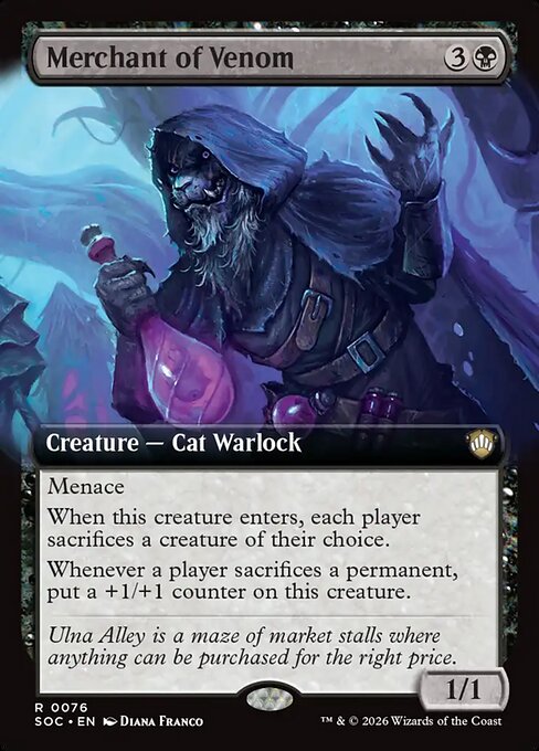 Merchant of Venom (Extended Art) - Commander: Secrets of Strixhaven