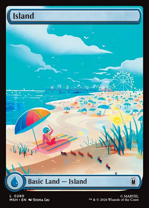 Island (0280) (Foil) - Marvel Super Heroes