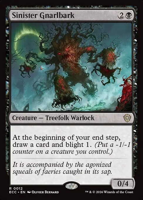 Sinister Gnarlbark - Commander: Lorwyn Eclipsed