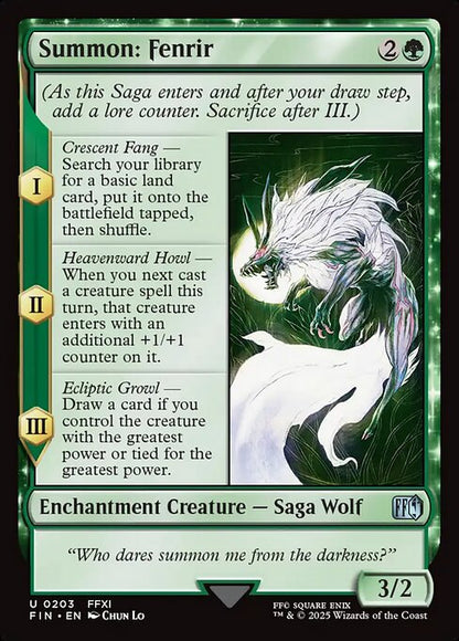 Summon: Fenrir - FINAL FANTASY