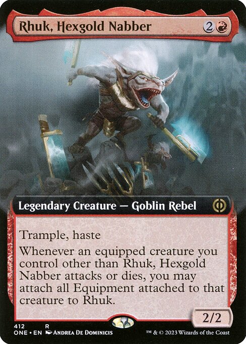 Rhuk, Hexgold Nabber (Extended Art) - Phyrexia: All Will Be One