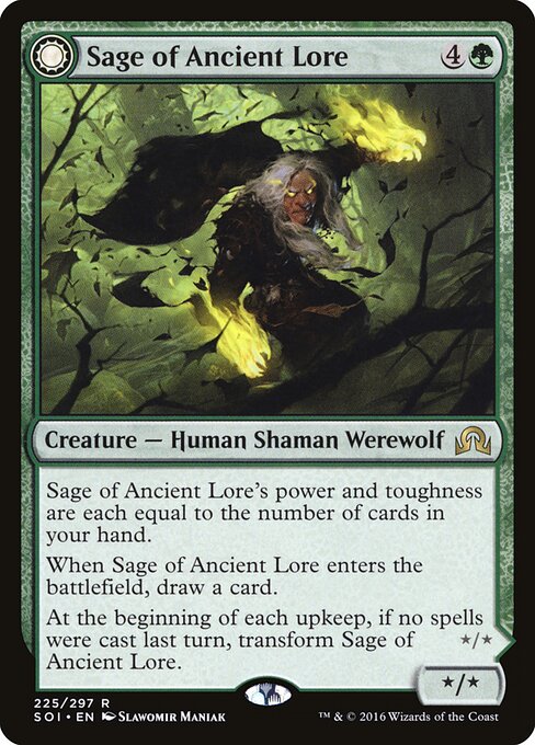 Sage of Ancient Lore (Foil) - Shadows over Innistrad
