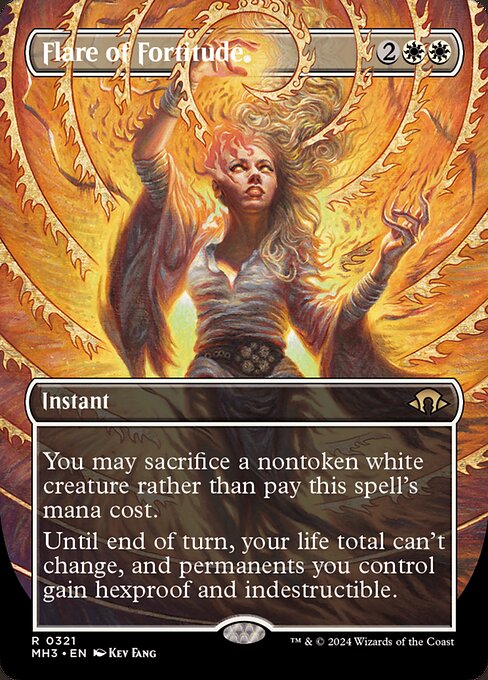 Flare of Fortitude (Borderless) (Foil) - Modern Horizons 3