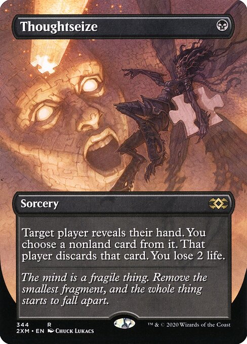 Thoughtseize (Borderless) - Double Masters