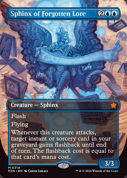 Sphinx of Forgotten Lore (Borderless) - Foundations