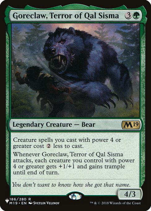 Goreclaw, Terror of Qal Sisma - The List Reprints