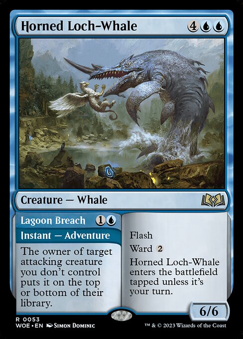 Horned Loch-Whale (Foil) - Wilds of Eldraine