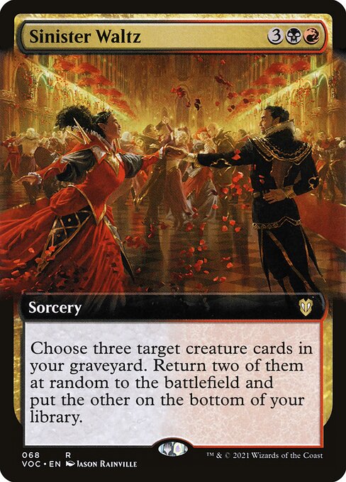 Sinister Waltz (Extended Art) - Commander: Innistrad: Crimson Vow