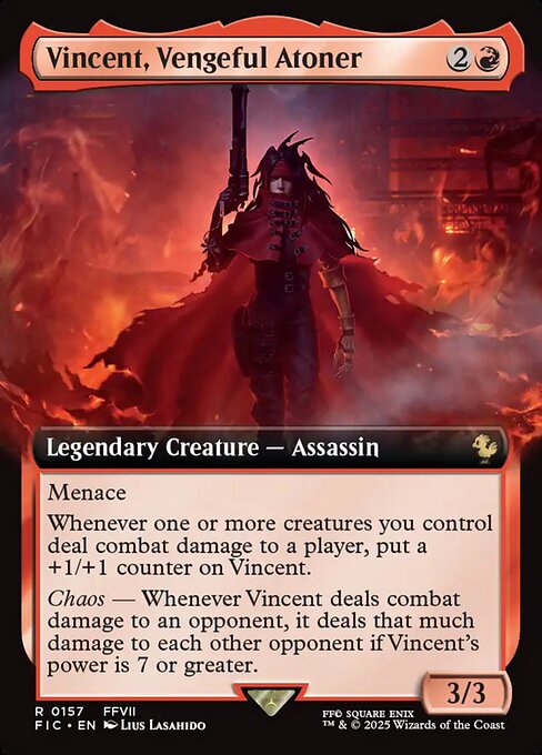 Vincent, Vengeful Atoner (Extended Art) - Commander: FINAL FANTASY