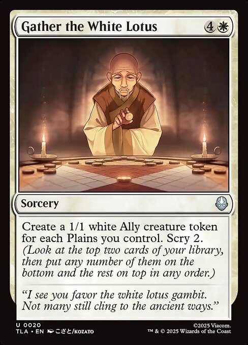 Gather the White Lotus (Foil) - Avatar: The Last Airbender
