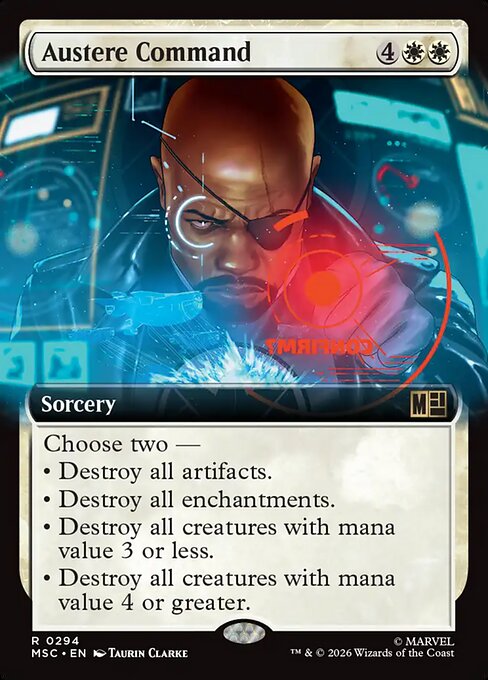 Austere Command (Extended Art) - Commander: Marvel Super Heroes
