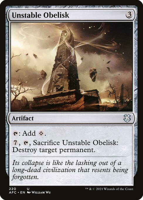 Unstable Obelisk - Commander: Adventures in the Forgotten Realms