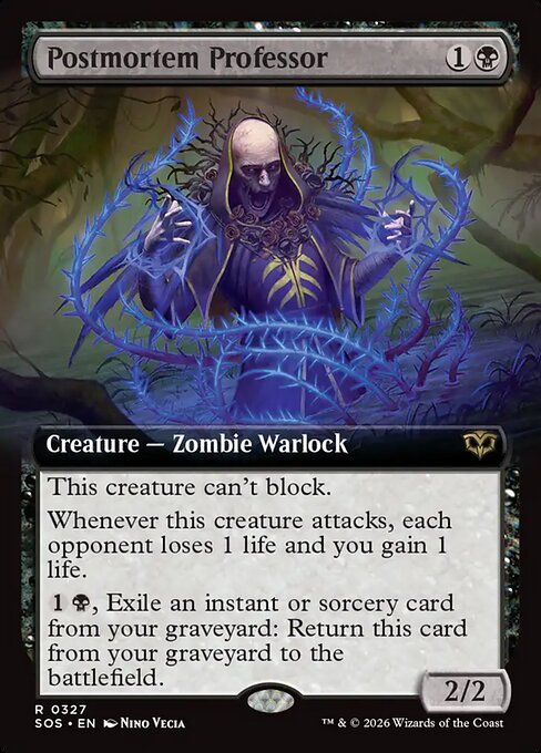 Postmortem Professor (Extended Art) - Secrets of Strixhaven