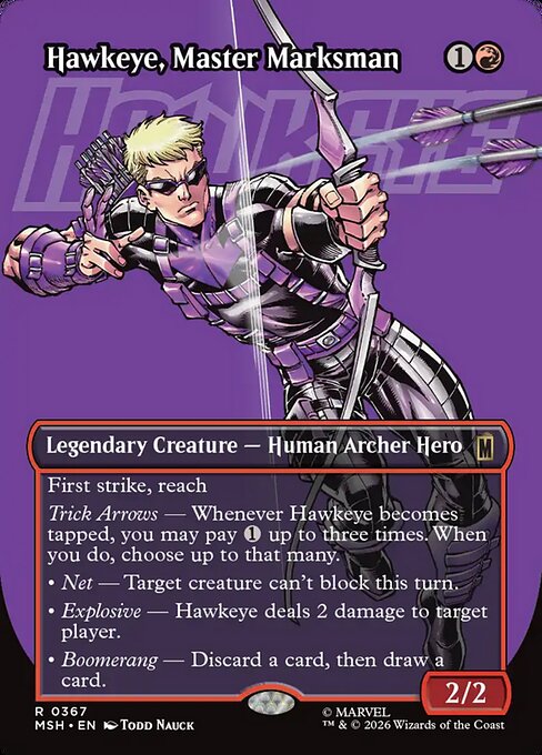Hawkeye, Master Marksman (Borderless) - Marvel Super Heroes