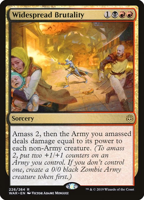 Widespread Brutality (Foil) - War of the Spark