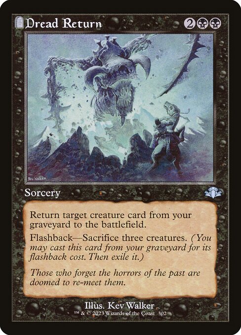 Dread Return (Retro Frame) - Dominaria Remastered