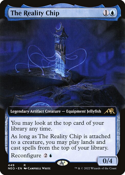 The Reality Chip (Extended Art) - Kamigawa: Neon Dynasty