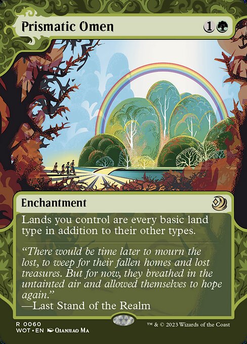 Prismatic Omen (Foil) - Wilds of Eldraine: Enchanting Tales