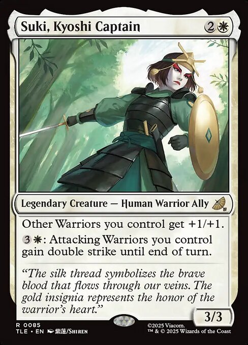 Suki, Kyoshi Captain (Foil) - Avatar: The Last Airbender: Eternal-Legal