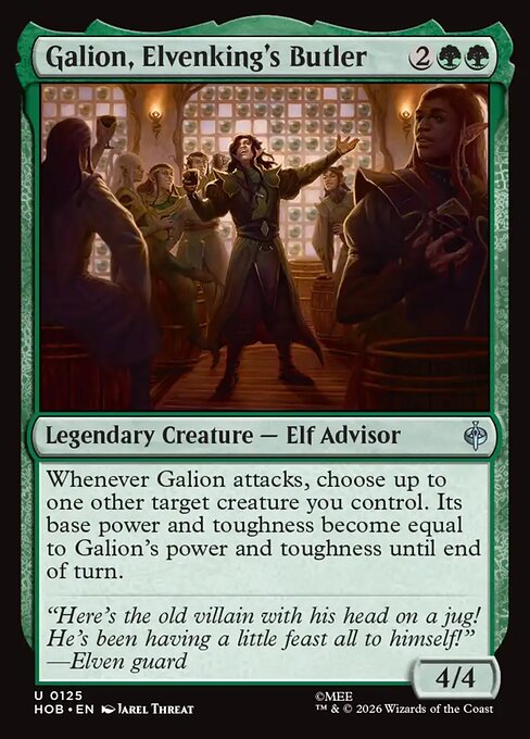 Galion, Elvenking's Butler (Foil) - The Hobbit