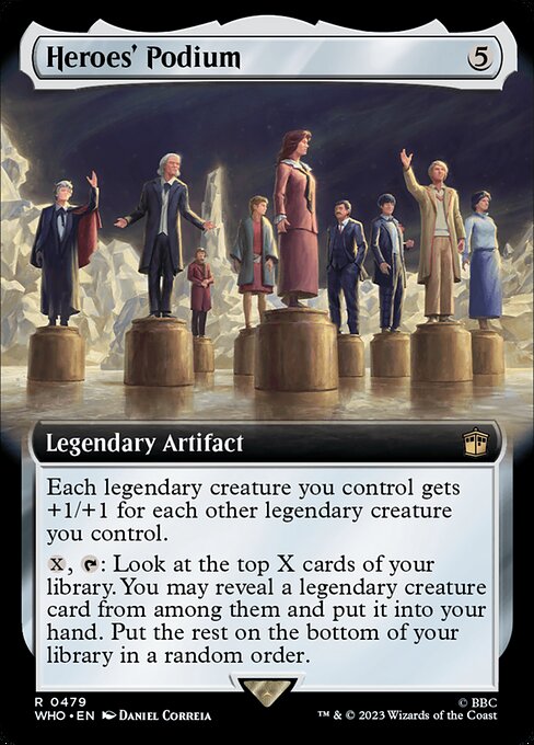Heroes' Podium (Extended Art) (Foil) - Universes Beyond: Doctor Who