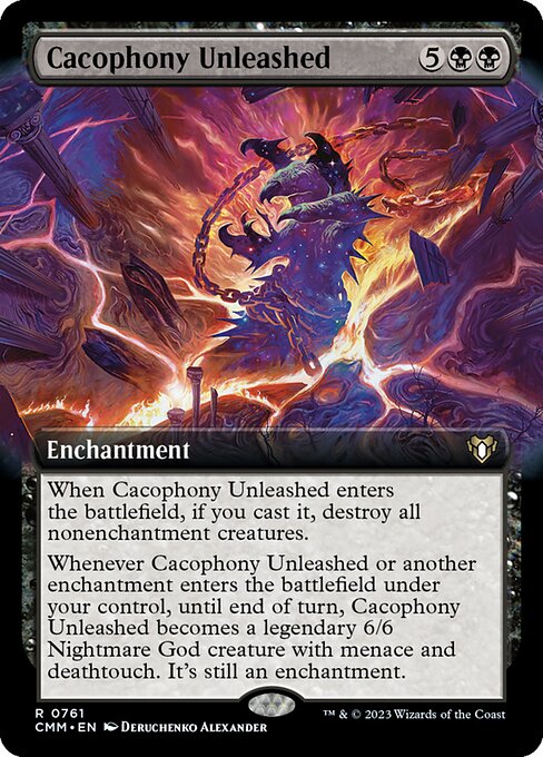 Cacophony Unleashed (Extended Art) - Commander Masters